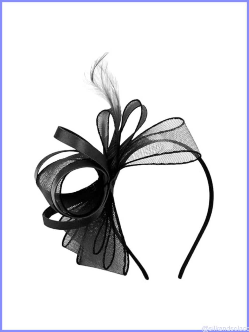 Women's Feather Mesh Fascinator Headband Tea Party Derby Hat